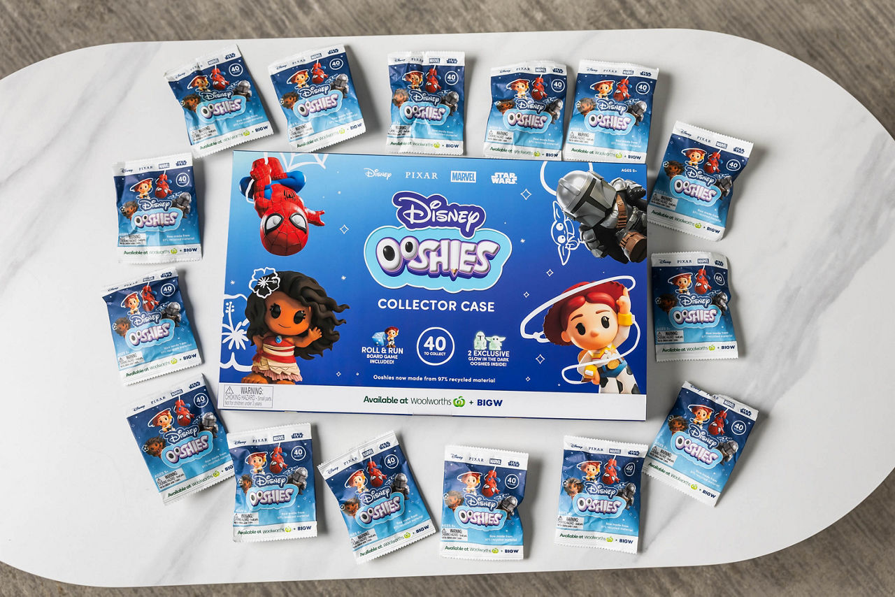 Woolworths Disney OOSHIES and Collector Case