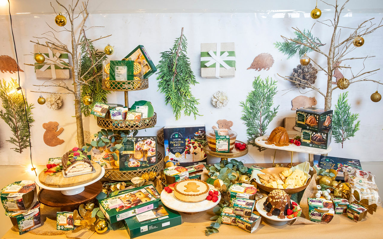 Range of Woolworths desserts for Christmas