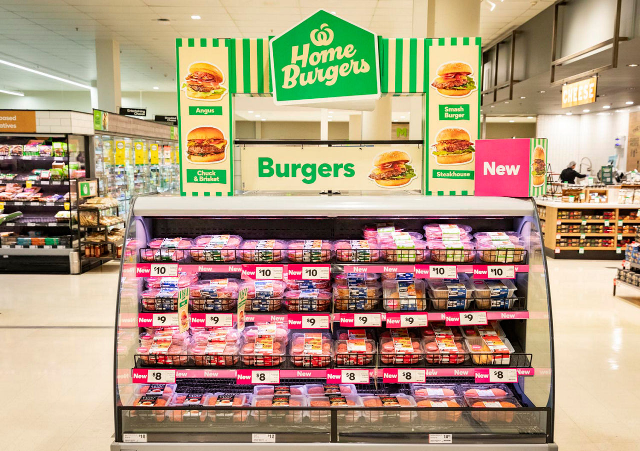 Woolworths revamps burger range to meet growing demand for at-home dining