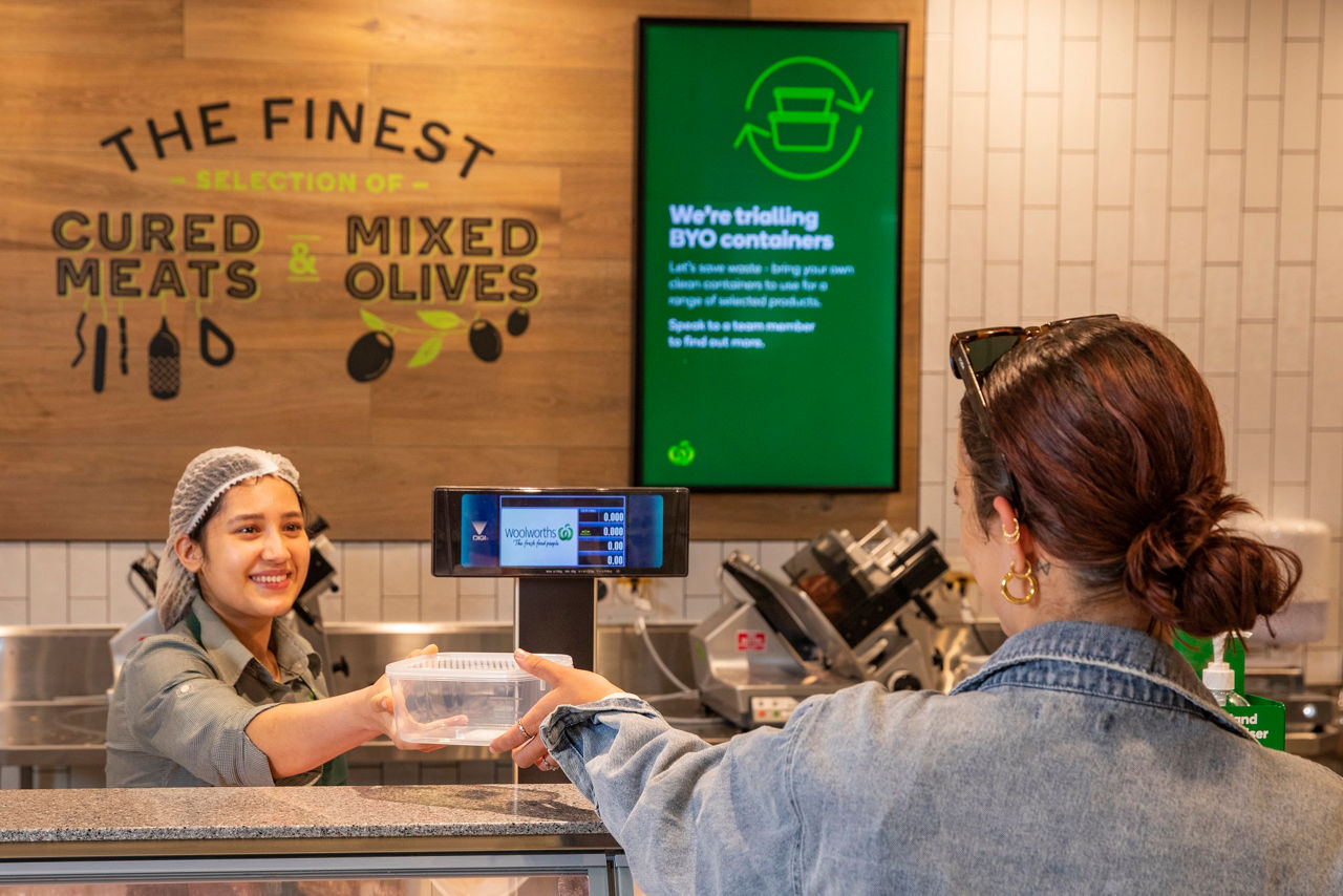 Reusable containers in, BYO mugs out during COVID dining services  operations