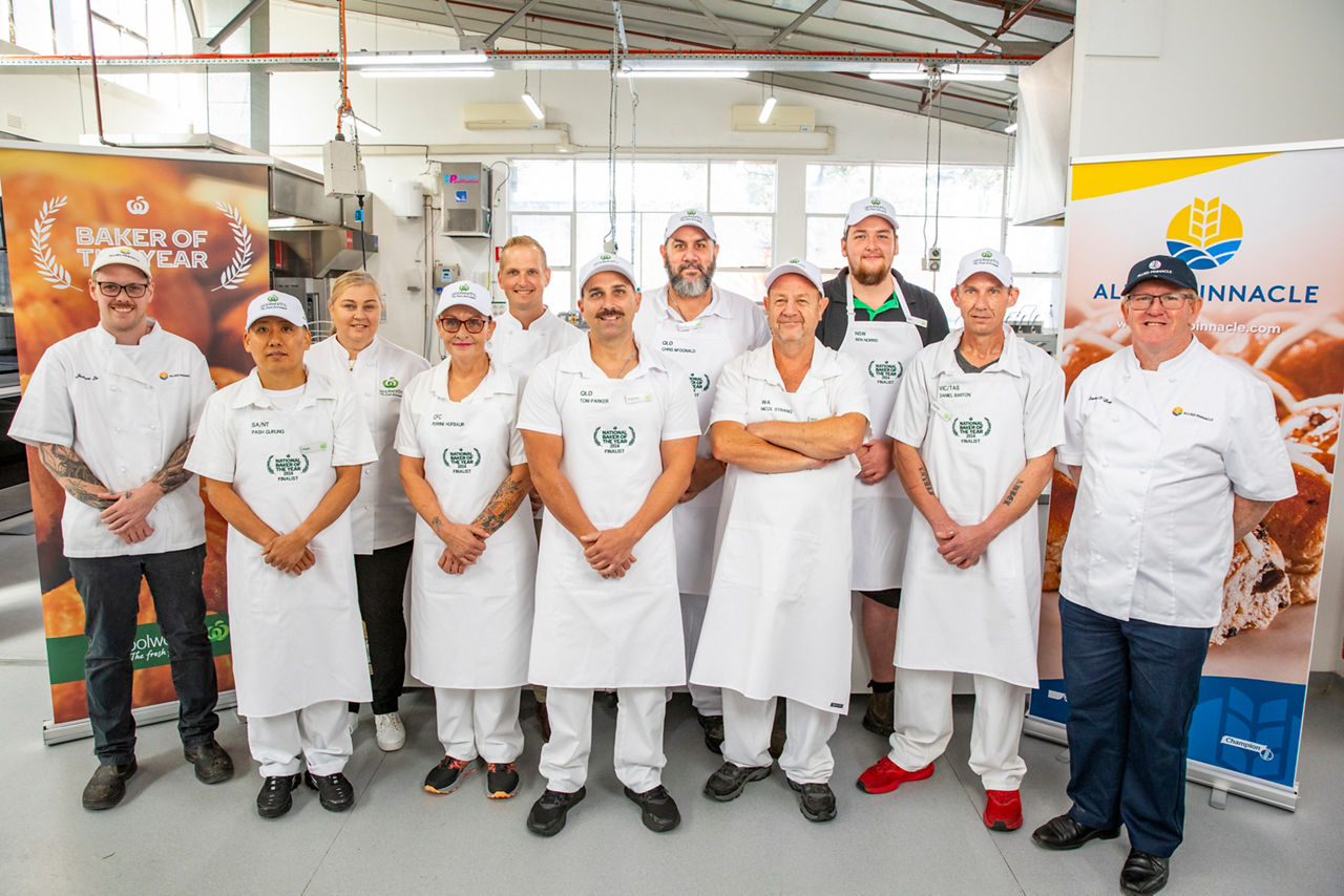 Photo of finalists and our bakery team