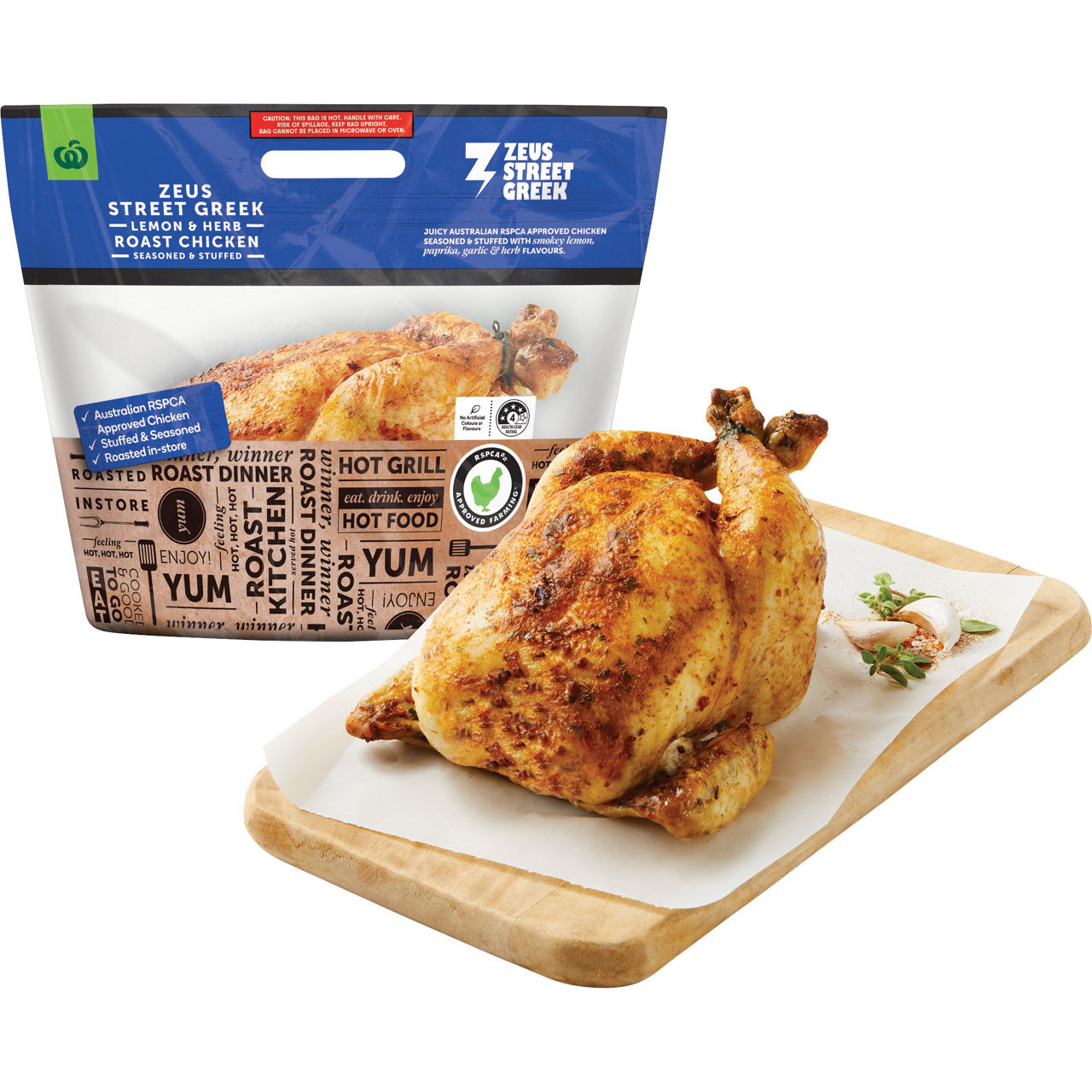 Image of Zeus Street Greek Woolworths Hot Roast Chicken